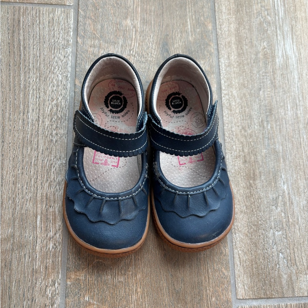Girls Livie & Luca Navy Mary Jane Shoes Sz 8 Toddler
